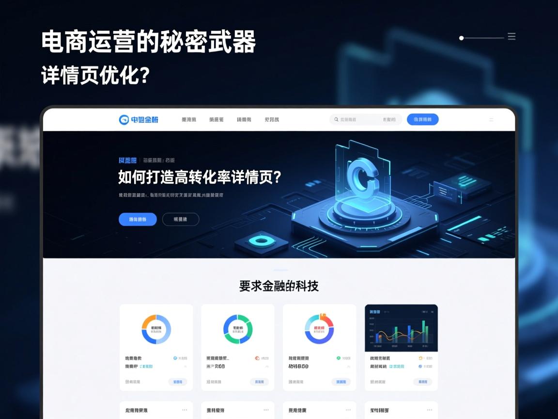 电商运营的秘密武器，如何打造高转化率的详情页？详情页优化​电商运营的秘密武器，打造高转化率详情页的终极技巧